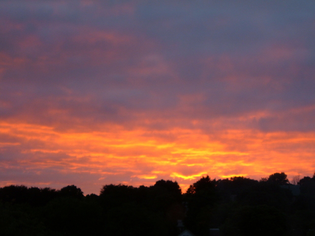 A beautiful sunset from my dorm window