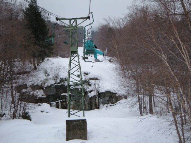 Mel on the way up to Stark's Nest